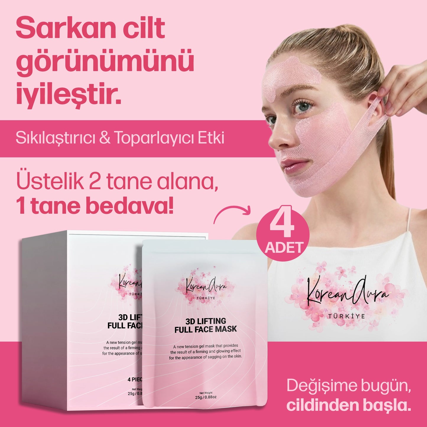 KoreanAura 3D Sıkılaştırıcı Maske