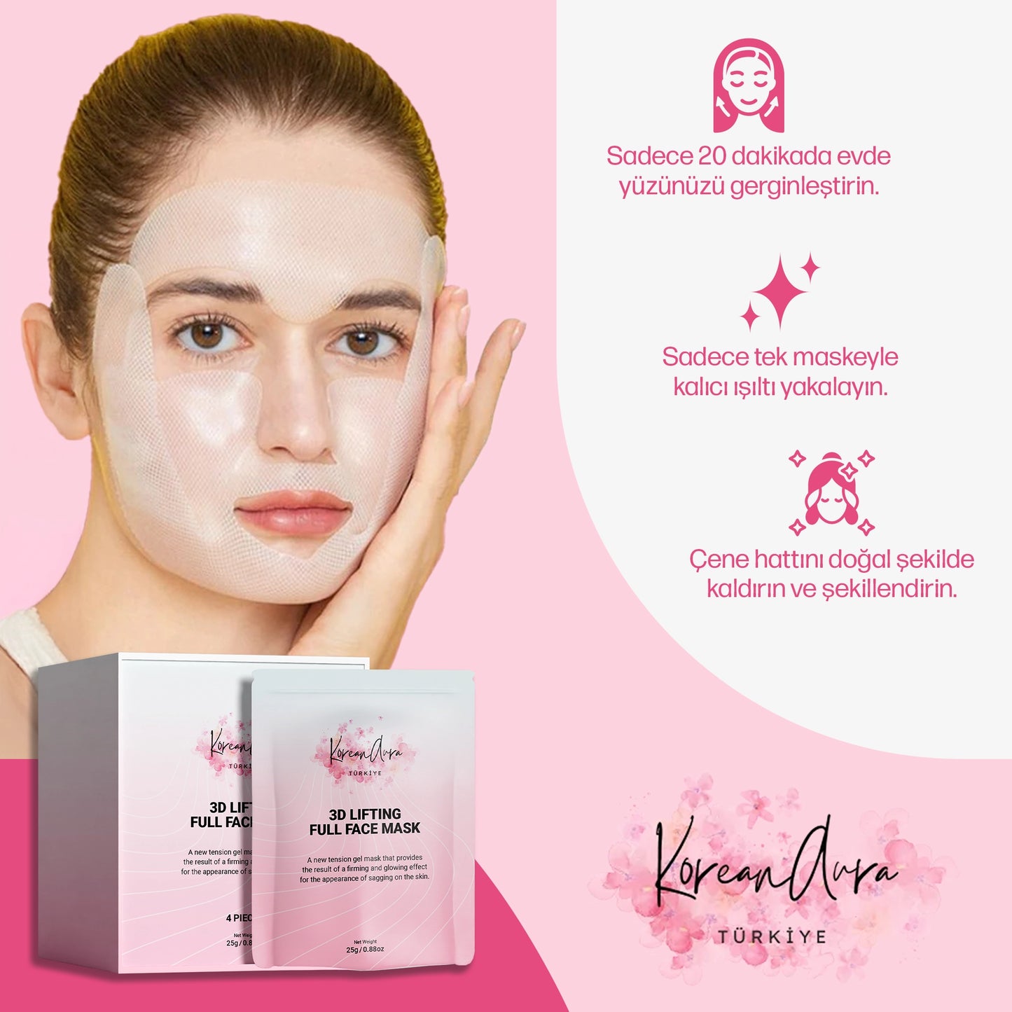 KoreanAura 3D Sıkılaştırıcı Maske