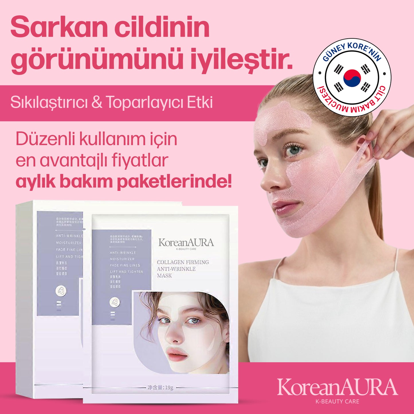 KoreanAura 3D Sıkılaştırıcı Maske