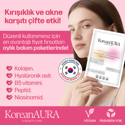 Korean Aura Kırışıklık ve Akne Karşıtı Maske