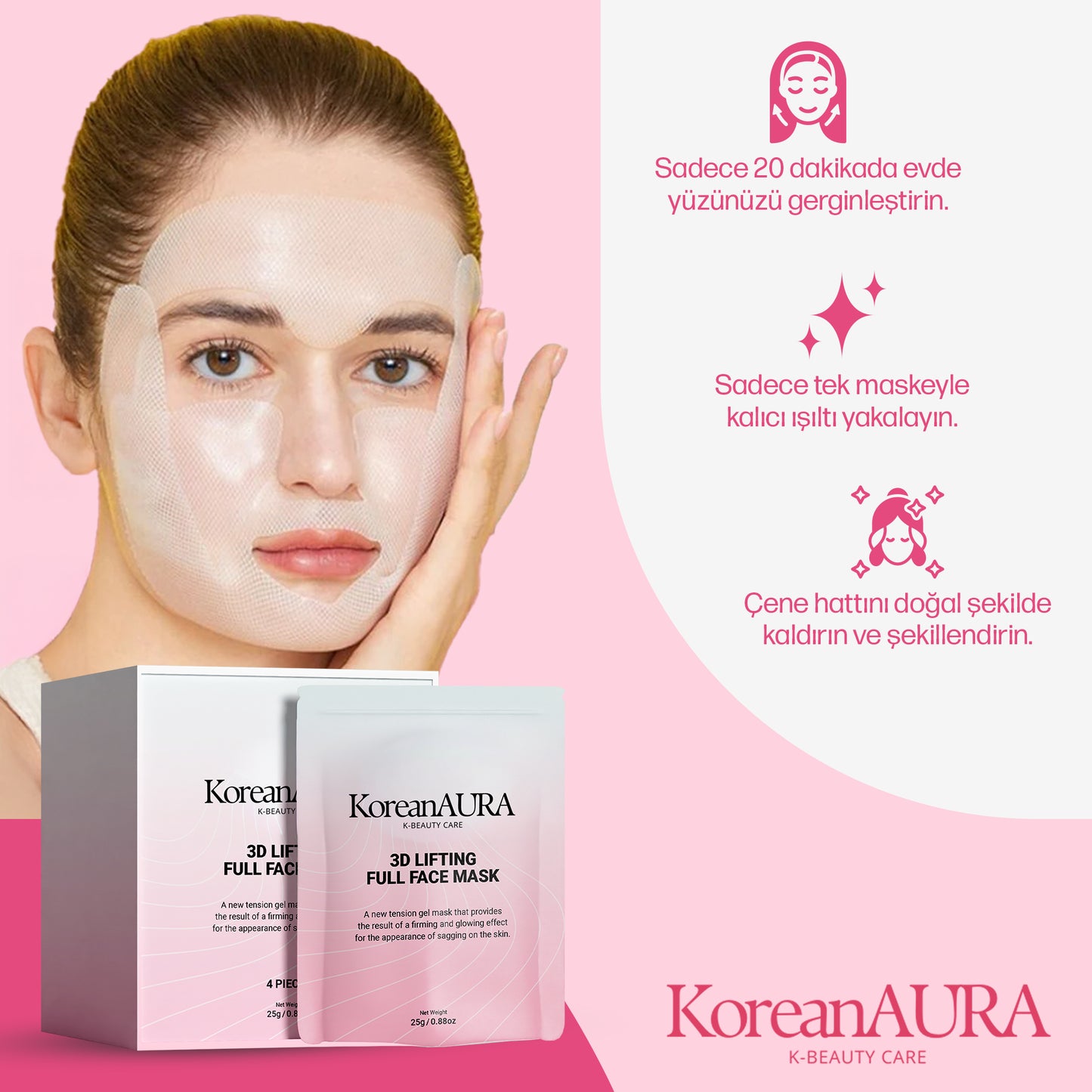 KoreanAura 3D Sıkılaştırıcı Maske