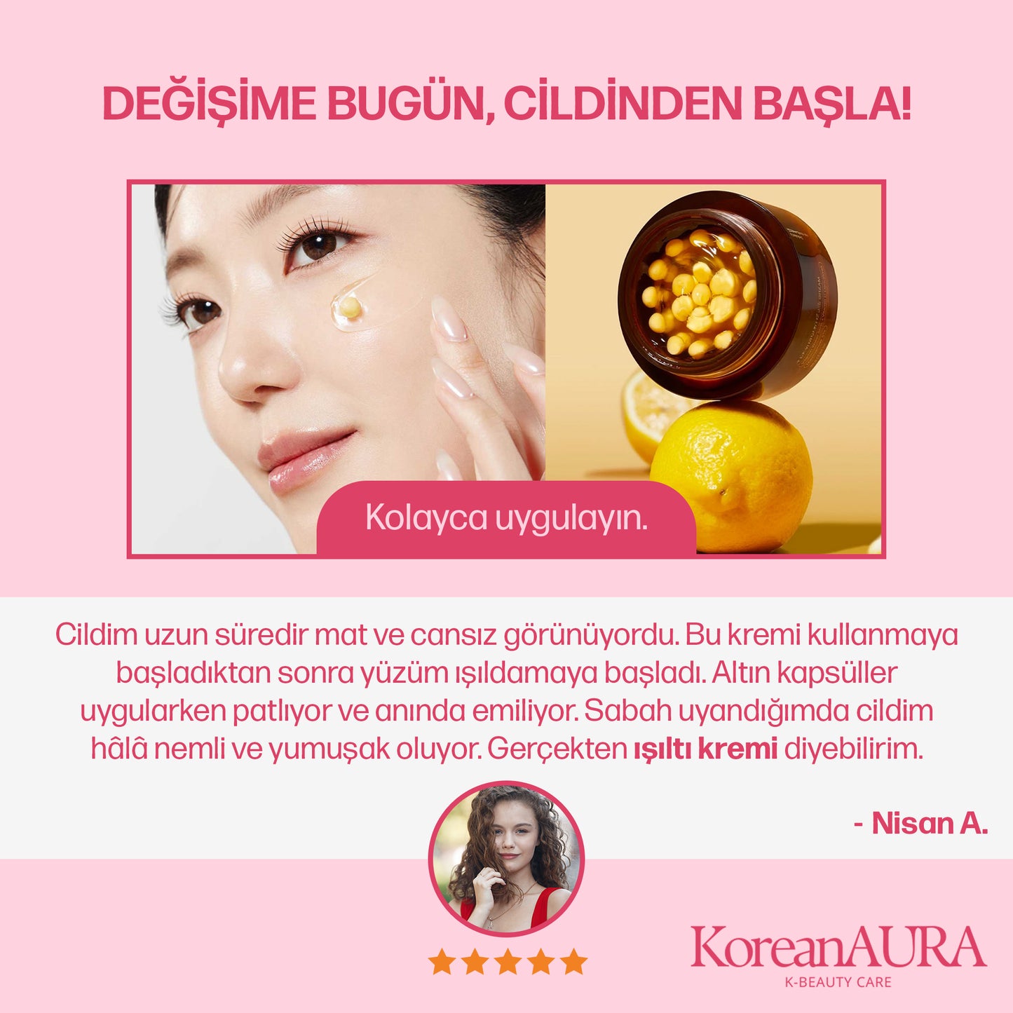 KoreanAura Gold Kapsül Krem