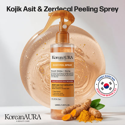 Koreanaura Kojik Asit & Zerdeçal Aydınlatıcı Peeling Vücut Spreyi
