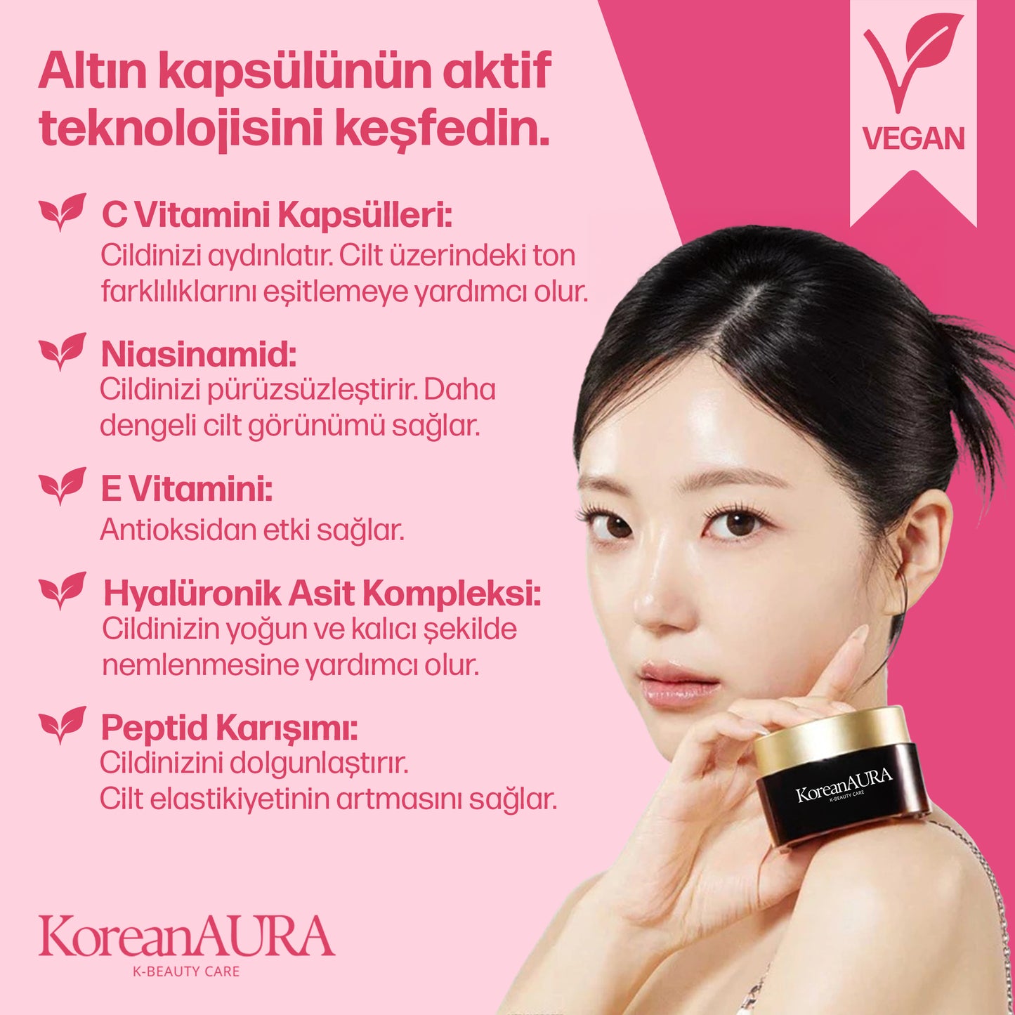 KoreanAura Gold Kapsül Krem