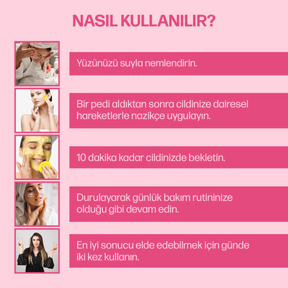 Korean Aura Kojik & Zerdeçal 40’lı Aydınlatıcı Temizleme Pedi