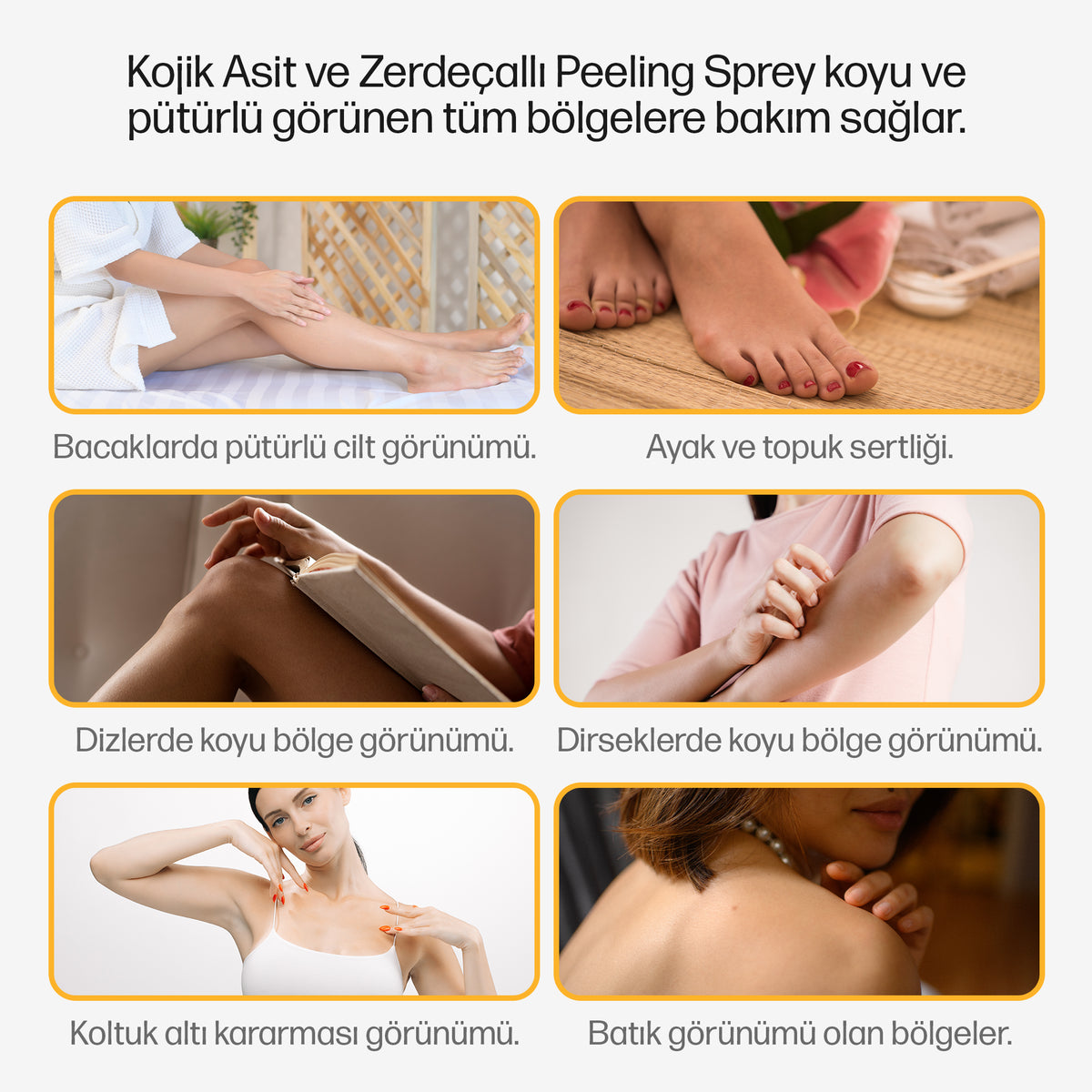 Koreanaura Kojik Asit & Zerdeçal Aydınlatıcı Peeling Vücut Spreyi