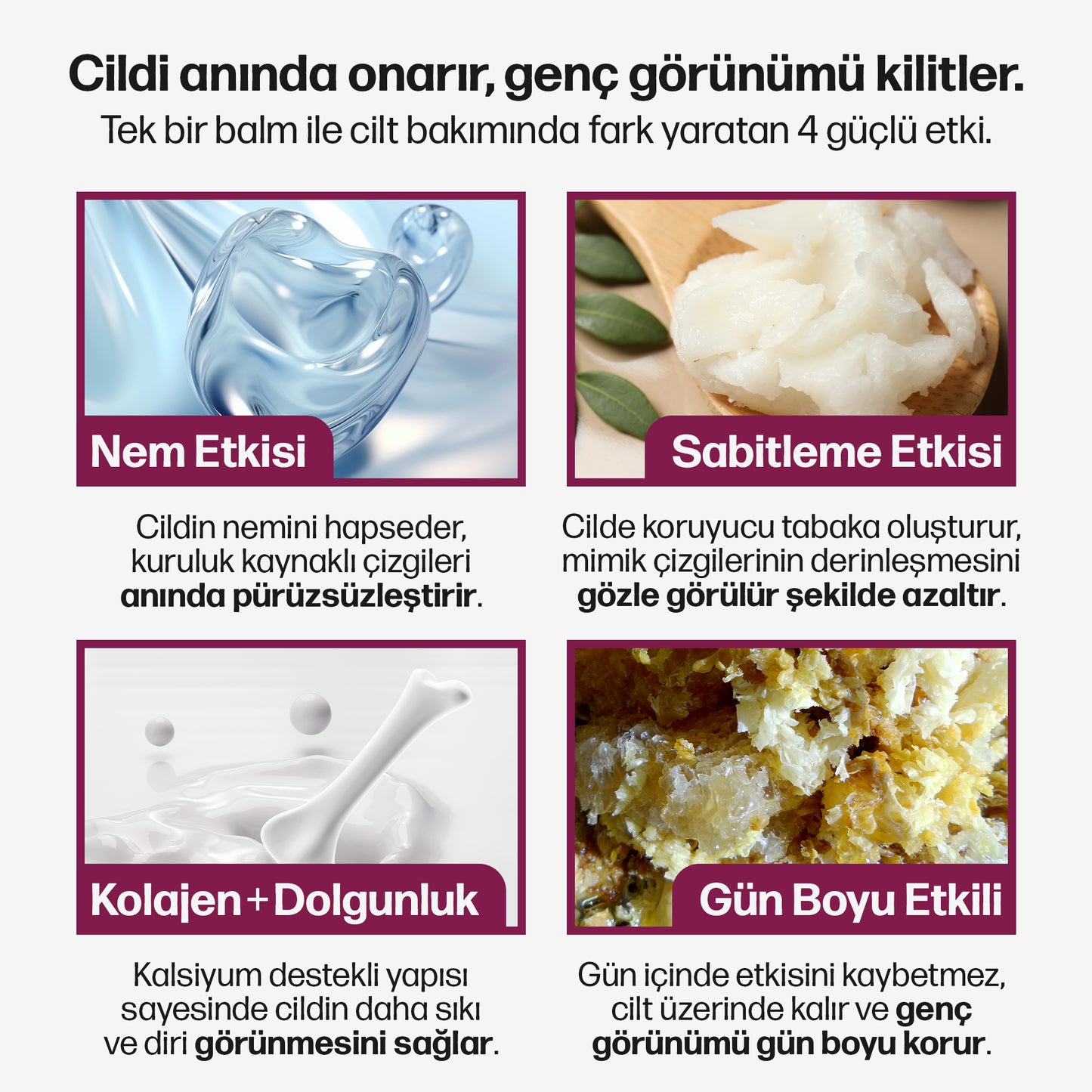 KoreanAura Kalsiyum Destekli Genç Görünüm Balm