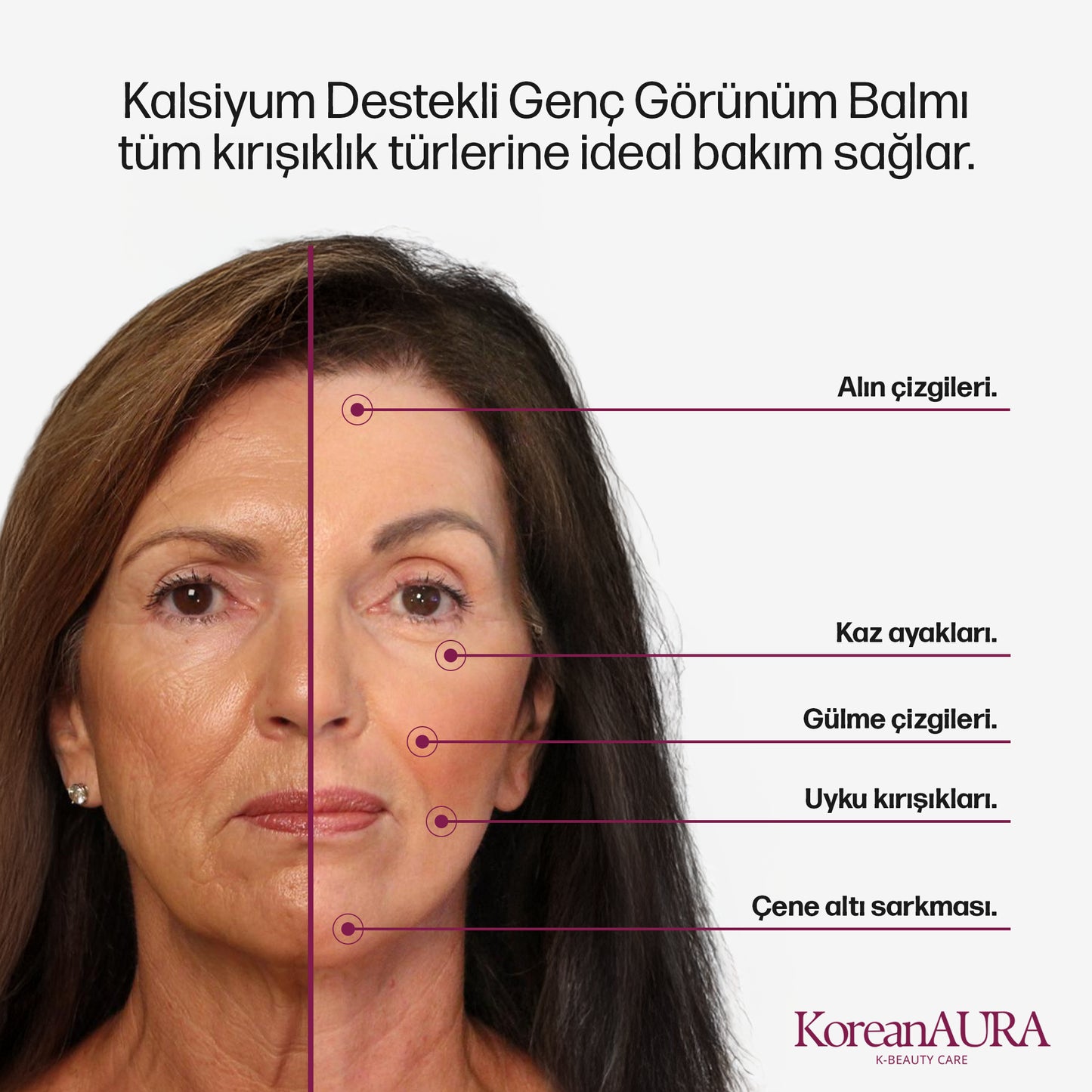 KoreanAura Kalsiyum Destekli Genç Görünüm Balm